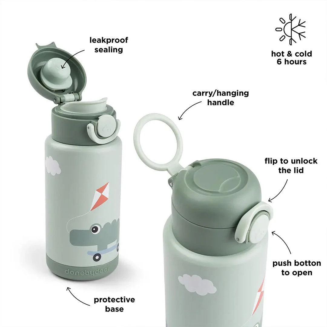 Done by Deer Insulated Bottle - Playground Green - Image 5