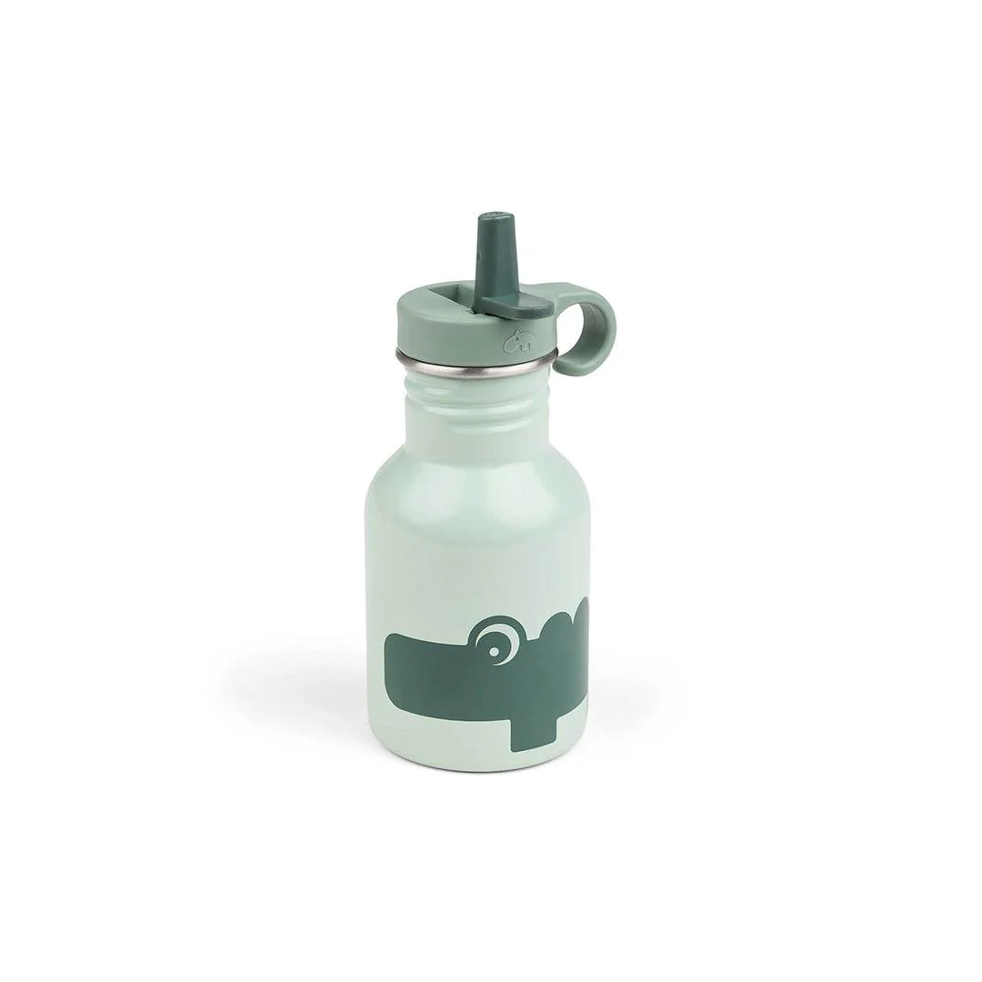 Done by Deer Metal Bottle - Green - Croco - Image 4