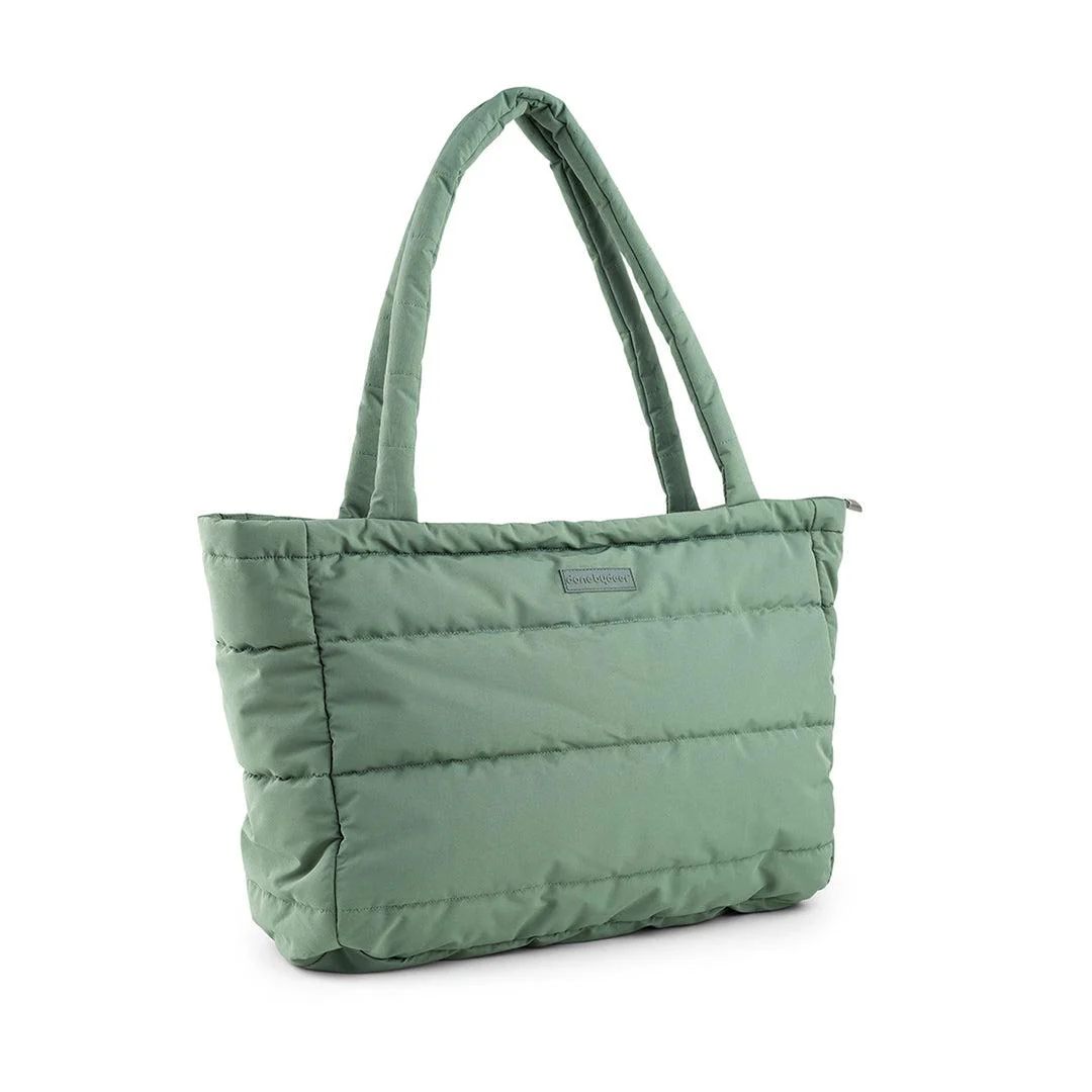 Done by Deer Quilted Changing Tote Bag - Green - Image 6