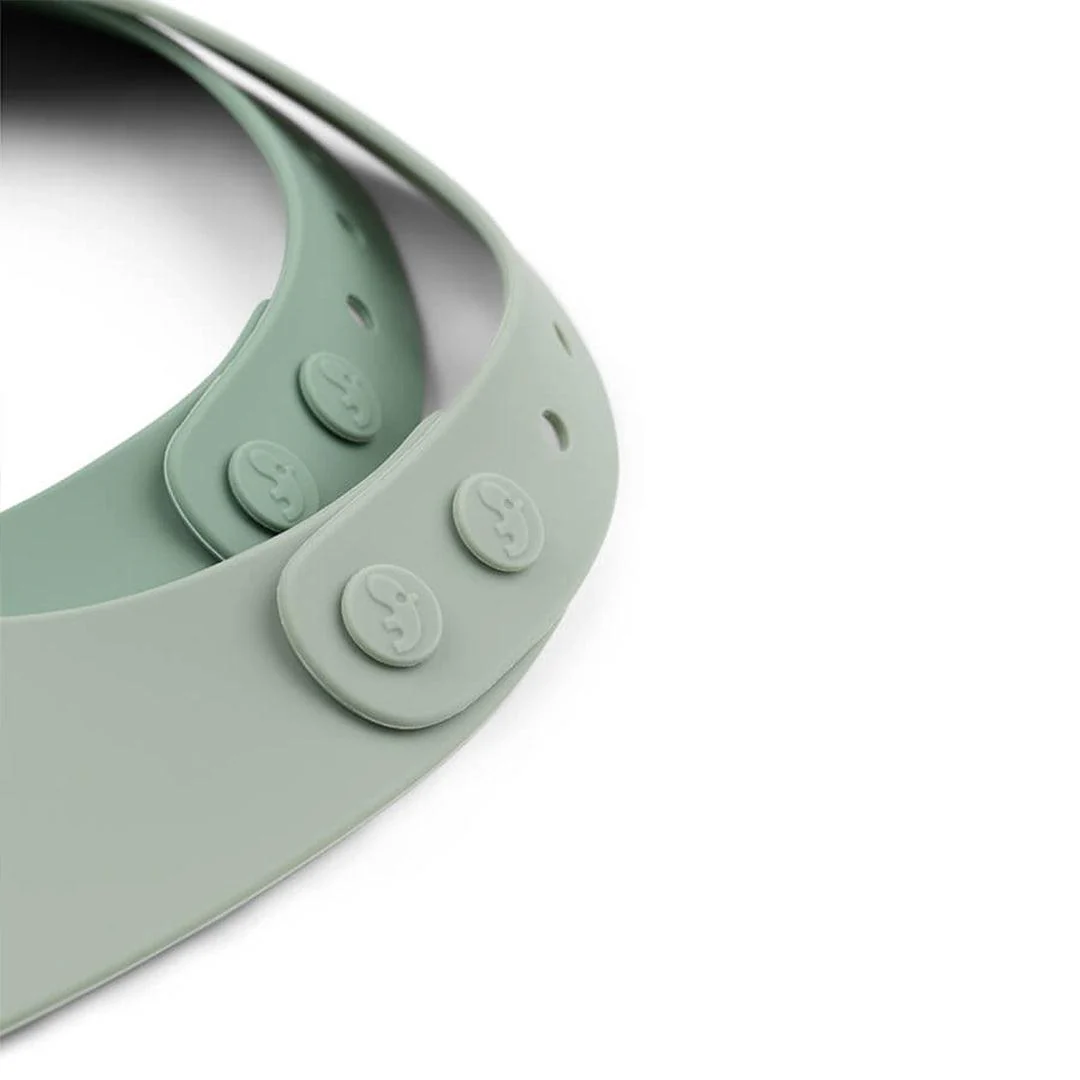Done by Deer Silicone Bib 2-pack - Green - Croco - Image 3