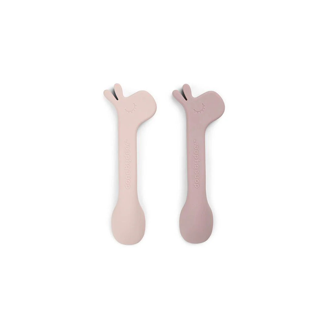 Done by Deer Silicone Spoon - 2 Pack - Powder - Lalee