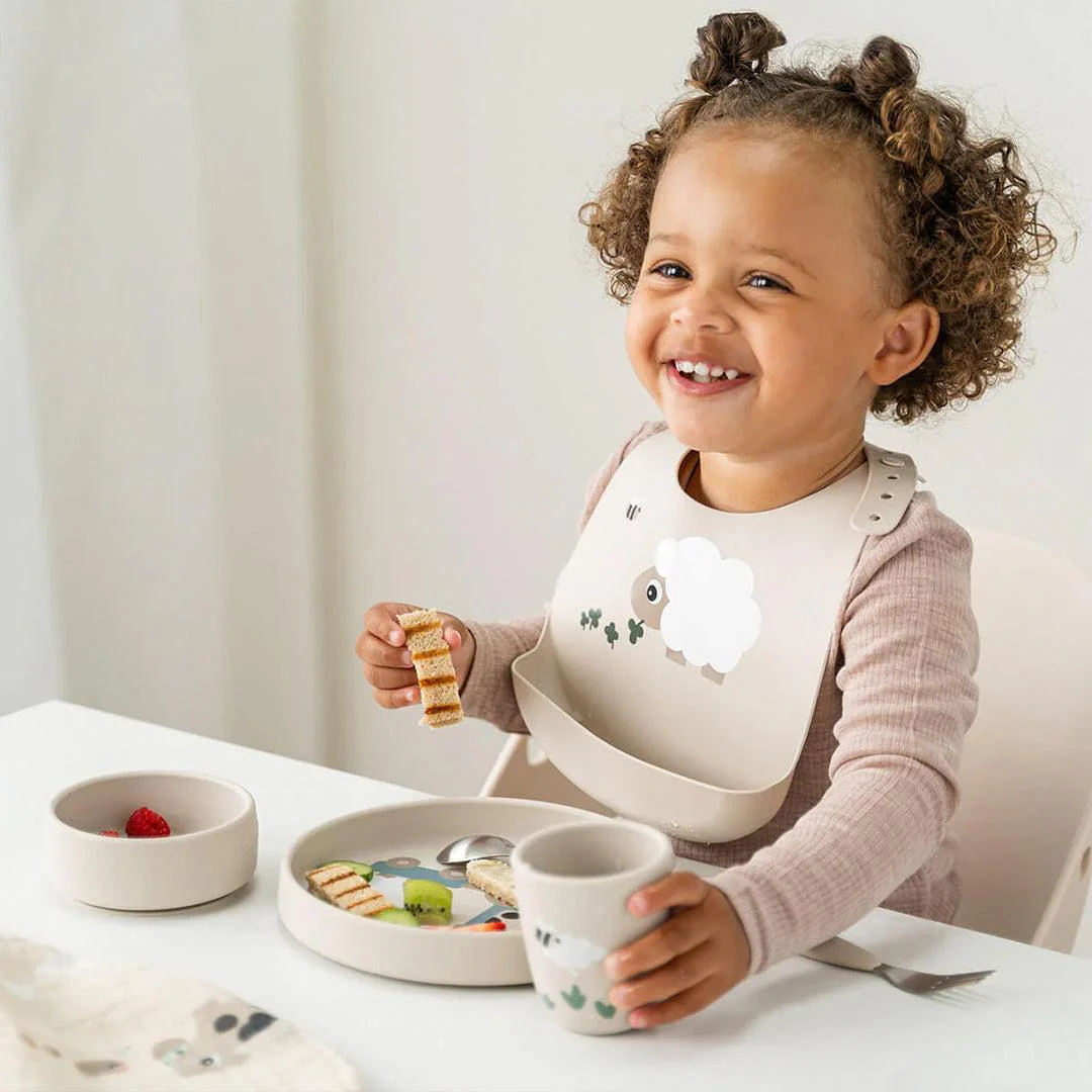 Done by Deer Stick & Stay Dinner Set - Tiny Farm Sand - Image 2