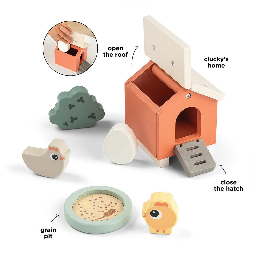 Done by Deer Tiny Farm Play Set - Clucky - Image 3