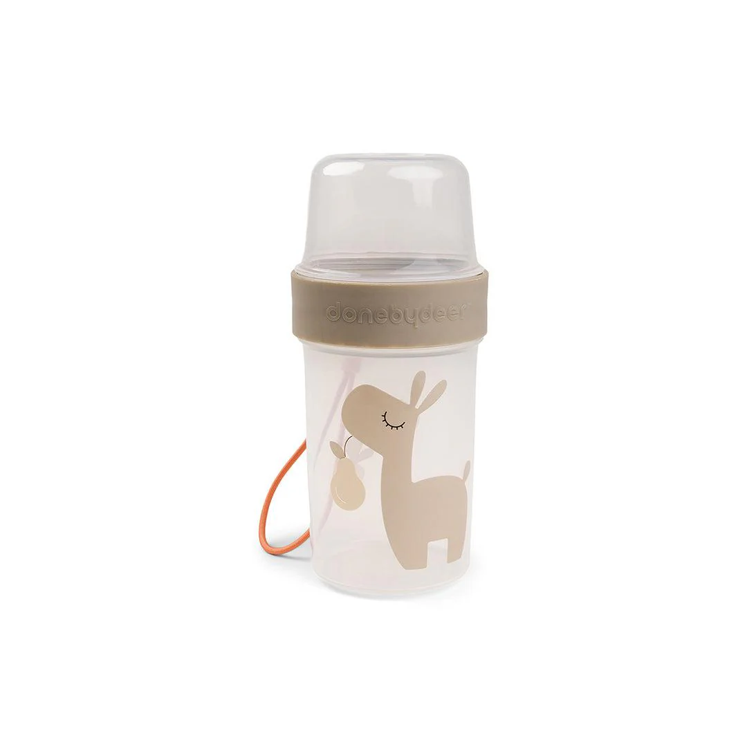 Done by Deer To Go 2-Way Snack Container - Sand - Lalee