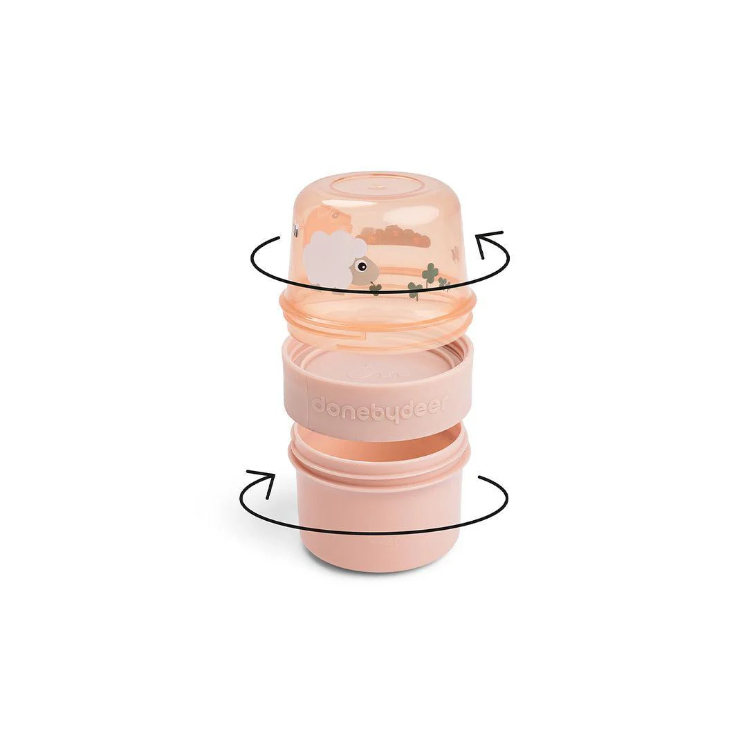 Done By Deer To Go 2-way Snack Container - Tiny Farm Powder - Image 2