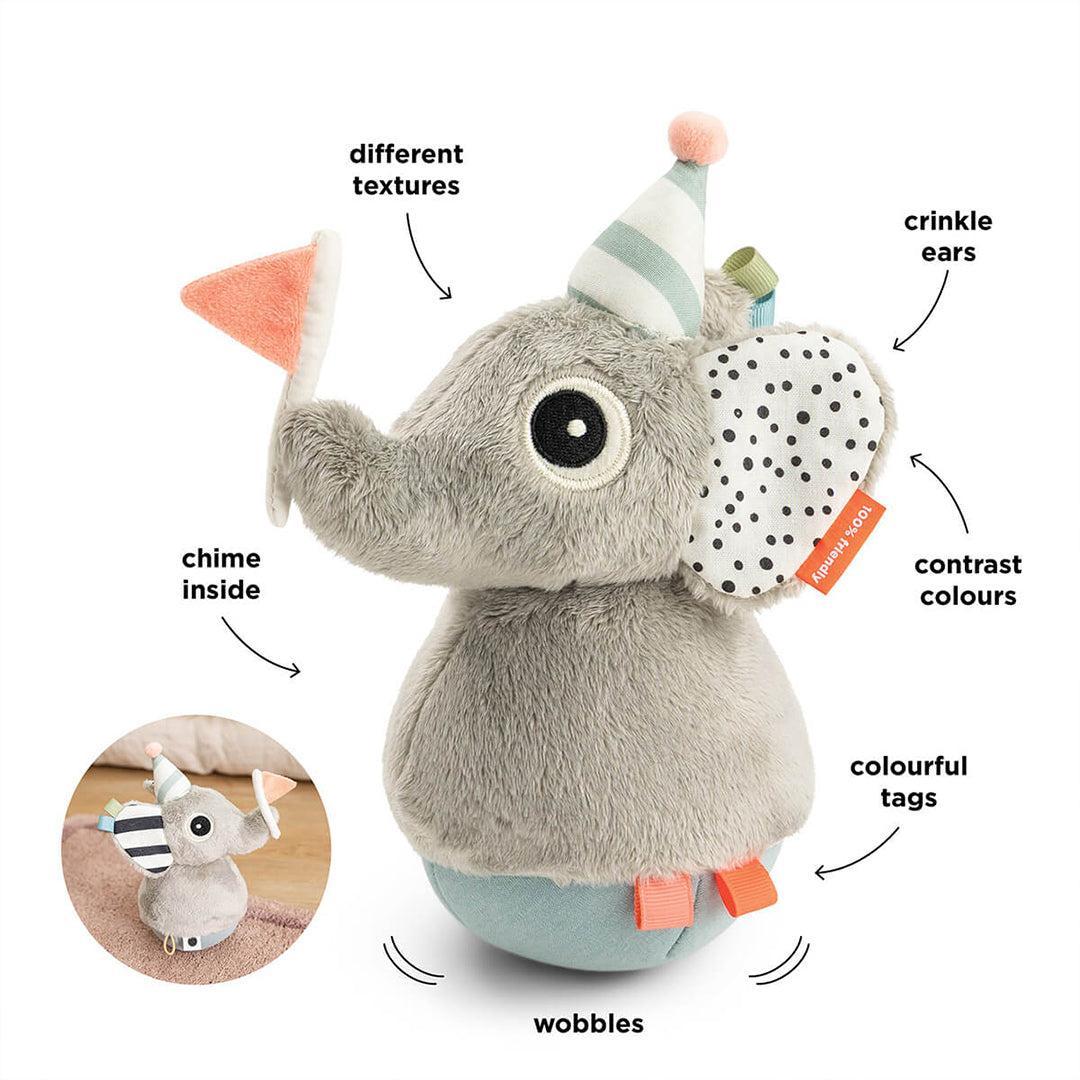 Done by Deer Tumbler Activity Toy - Elphee - Colour Mix - Image 6
