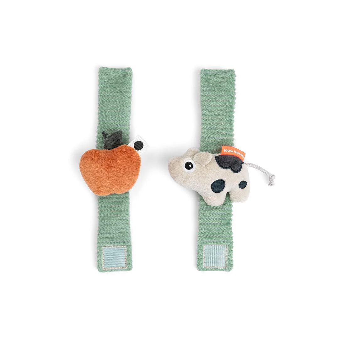 Done By Deer Wrist Rattle Set 2 - Dotti Green