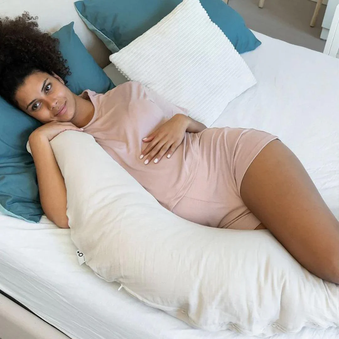 Doomoo Comfy Big Maternity Pillow - Almond - Image 3