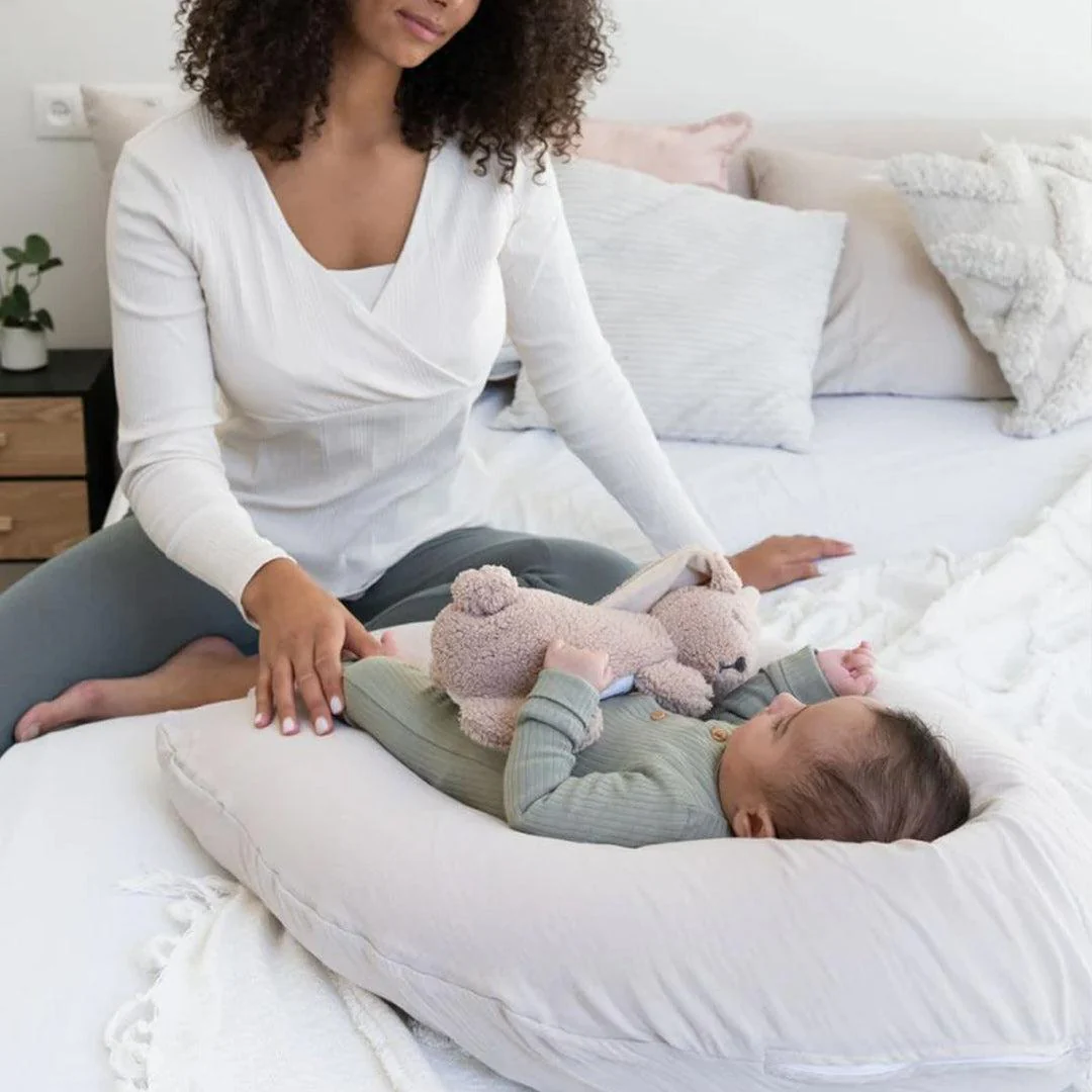 Doomoo Comfy Big Maternity Pillow - Almond - Image 4
