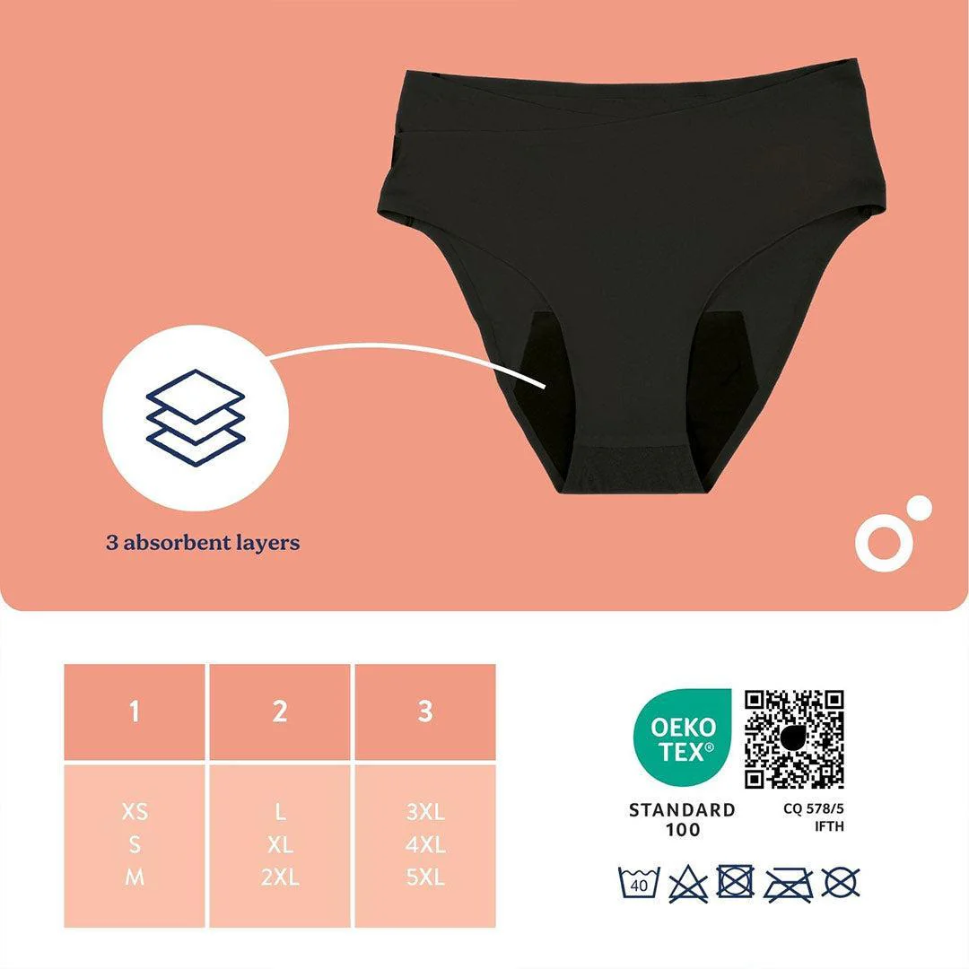 Doomoo Flowly Postpartum Recovery 2 in 1 Underwear - Black - Image 8