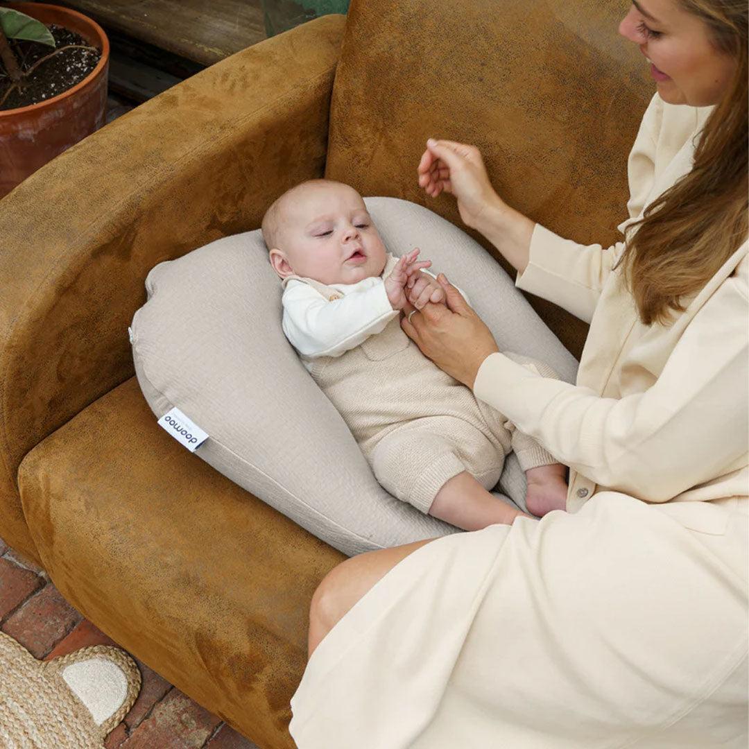 Doomoo Softy Muslin Nursing Pillow - Jersey Sand - Image 6