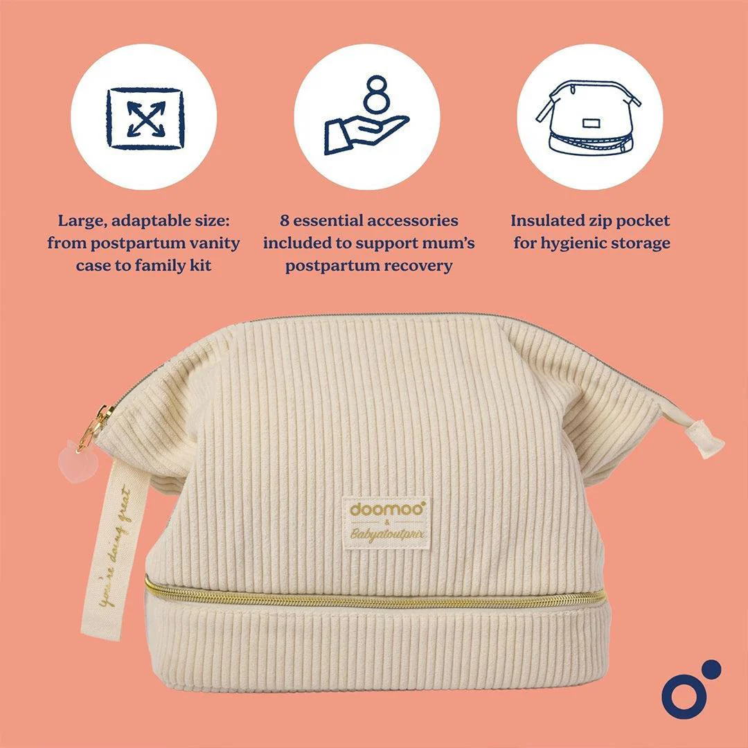 Doomoo Vanity - Post Partnum/Hospital Bag Kit - Cream - Image 3