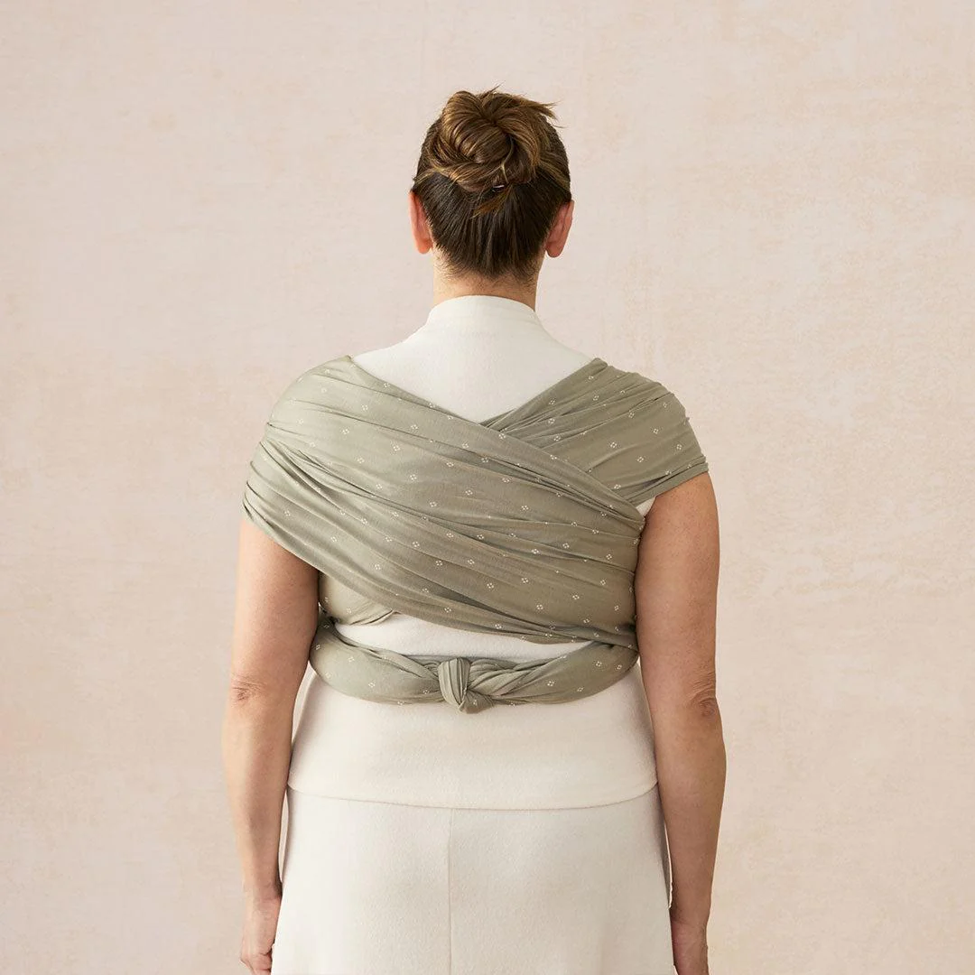 Ergobaby Aura Wrap - Sustainable Knit - Olive Diamonds - Image 9