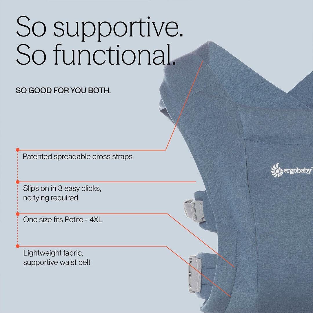 Ergobaby Embrace Carrier - Oxford Blue - Image 4