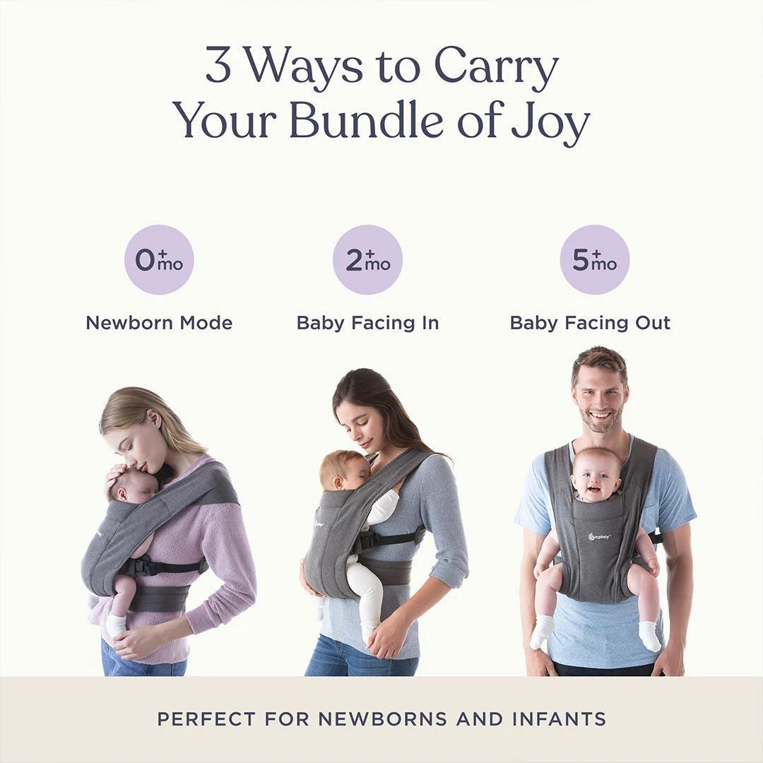 Ergobaby Embrace Carrier - Soft Air Mesh - Soft Grey - Image 16