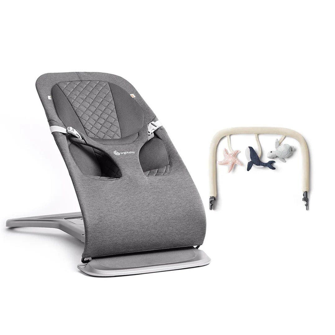 Ergobaby Evolve 3-in-1 Bouncer - Charcoal Grey - Image 13