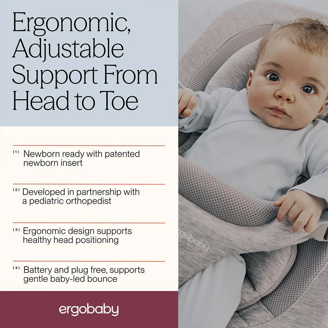 Ergobaby Evolve 3-in-1 Bouncer - Cream - Image 3