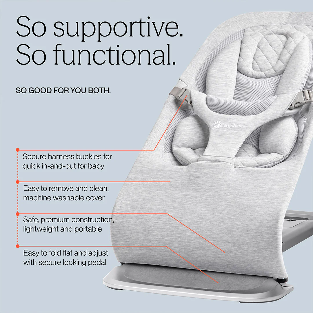 Ergobaby Evolve 3-in-1 Bouncer - Cream - Image 4