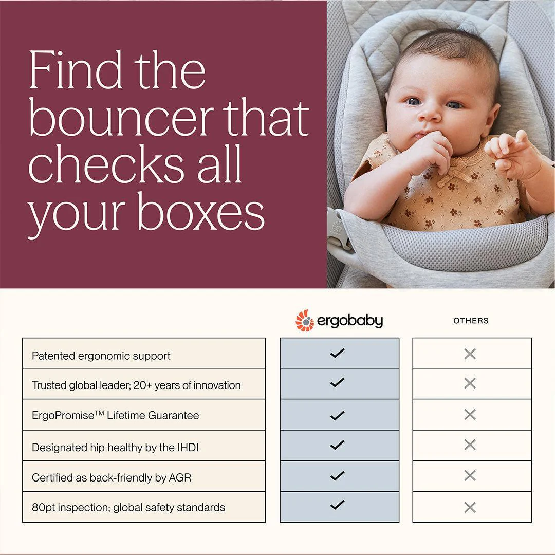 Ergobaby Evolve 3-in-1 Bouncer - Cream - Image 7