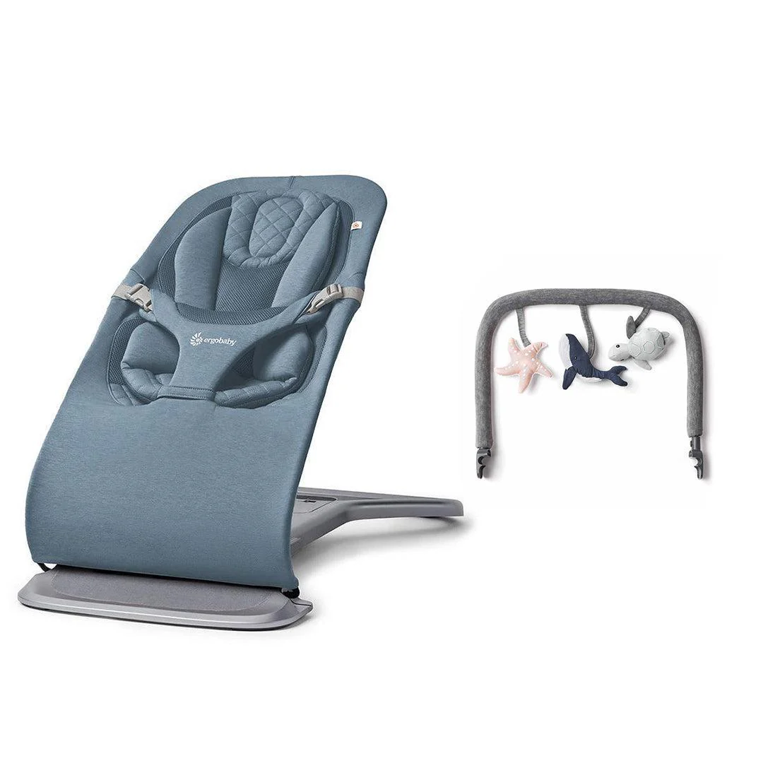 Ergobaby Evolve 3-in-1 Bouncer - Oxford Blue - Image 16