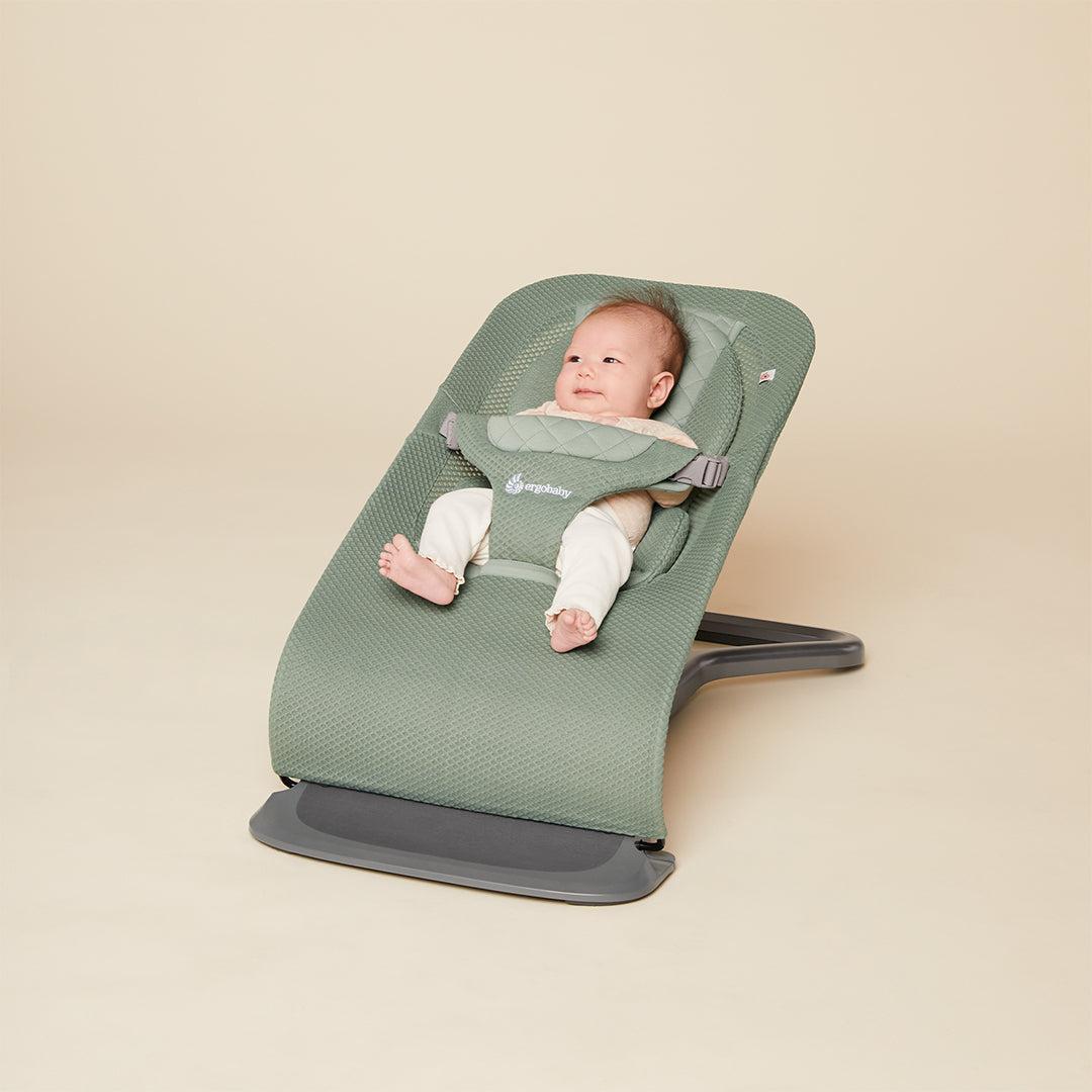 Ergobaby Evolve 3-in-1 Bouncer - Mesh - Sage Green - Image 8