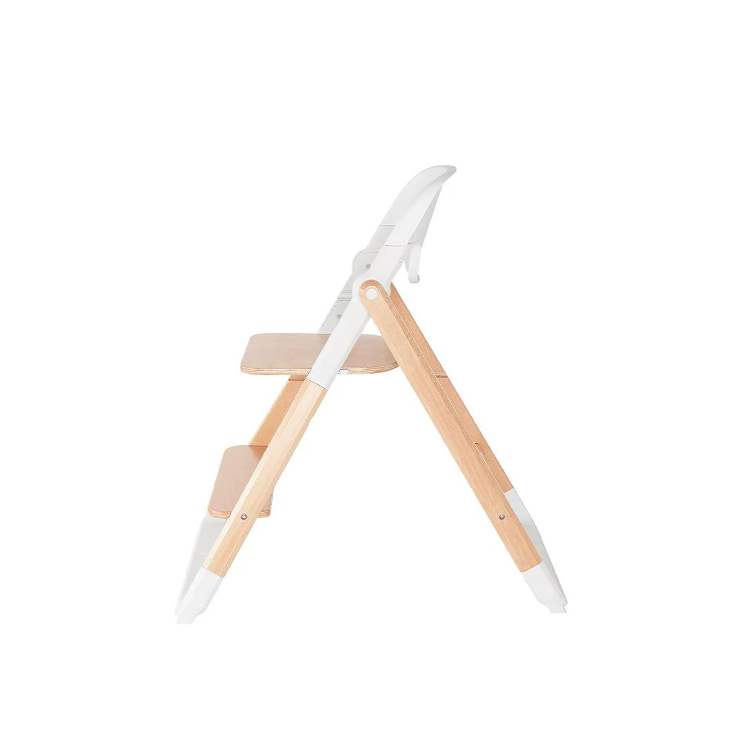 Ergobaby Evolve High Chair - Natural / White - Natural Wood - Image 10