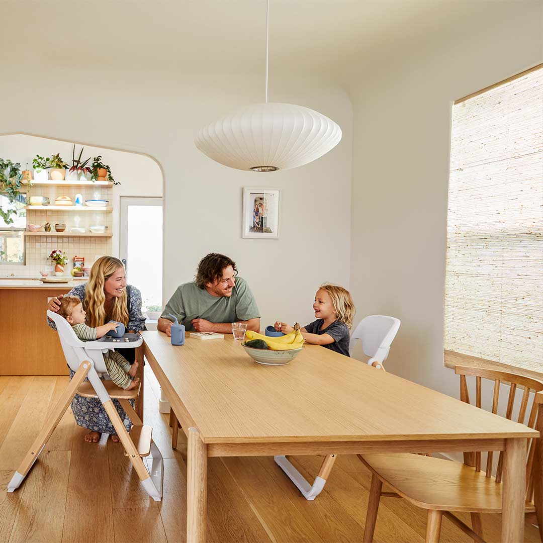 Ergobaby Evolve High Chair - Natural / White - Natural Wood - Image 3