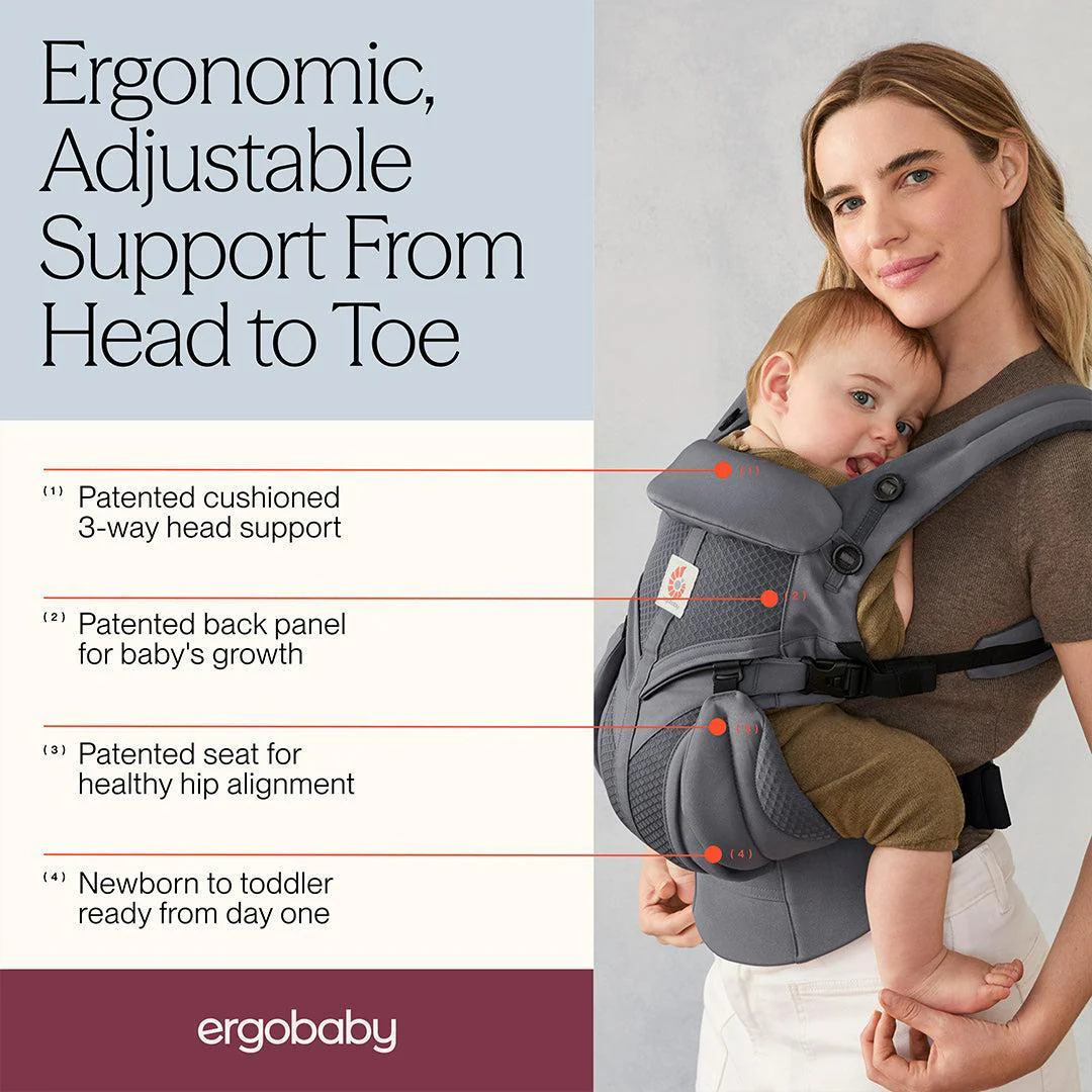 Ergobaby Omni Classic Carrier - Mesh - Charcoal Grey - Image 3