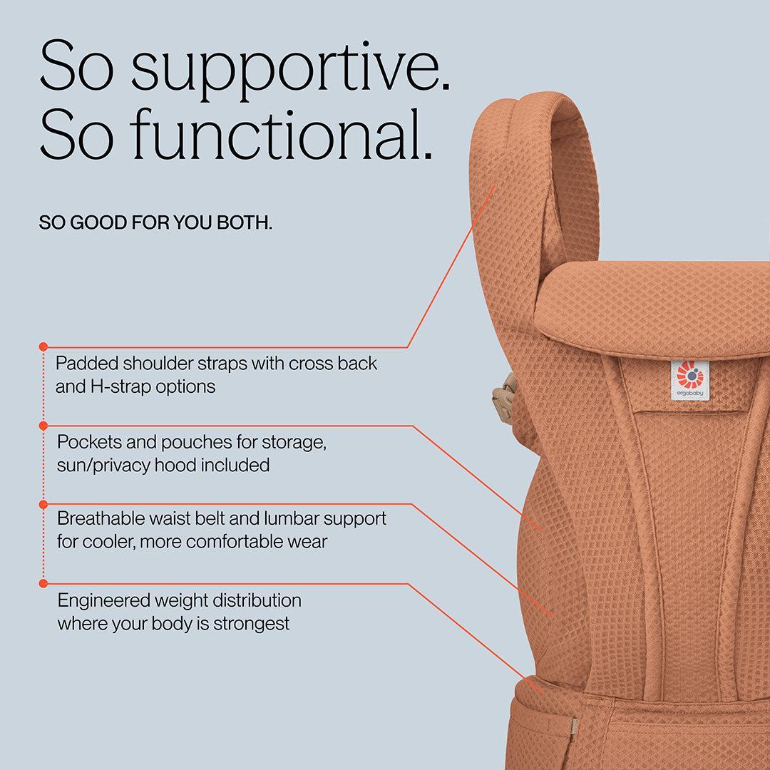 Ergobaby Omni Deluxe Carrier - Mesh - Camel - Image 4