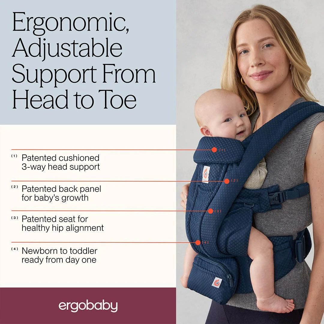 Ergobaby Omni Deluxe Carrier - Mesh - Midnight Blue - Image 3