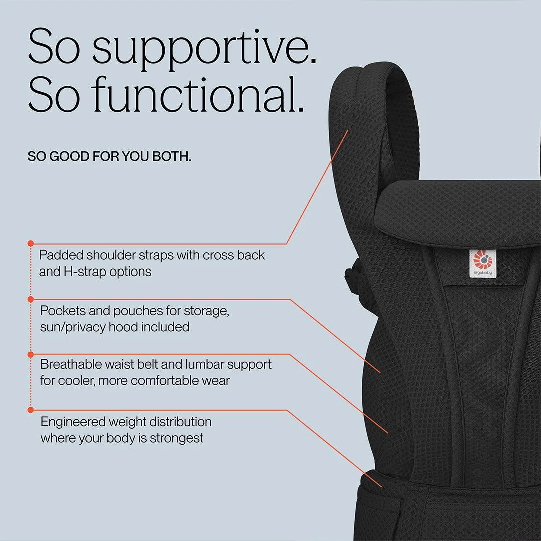 Ergobaby Omni Deluxe Carrier - Mesh - Onyx Black - Image 4