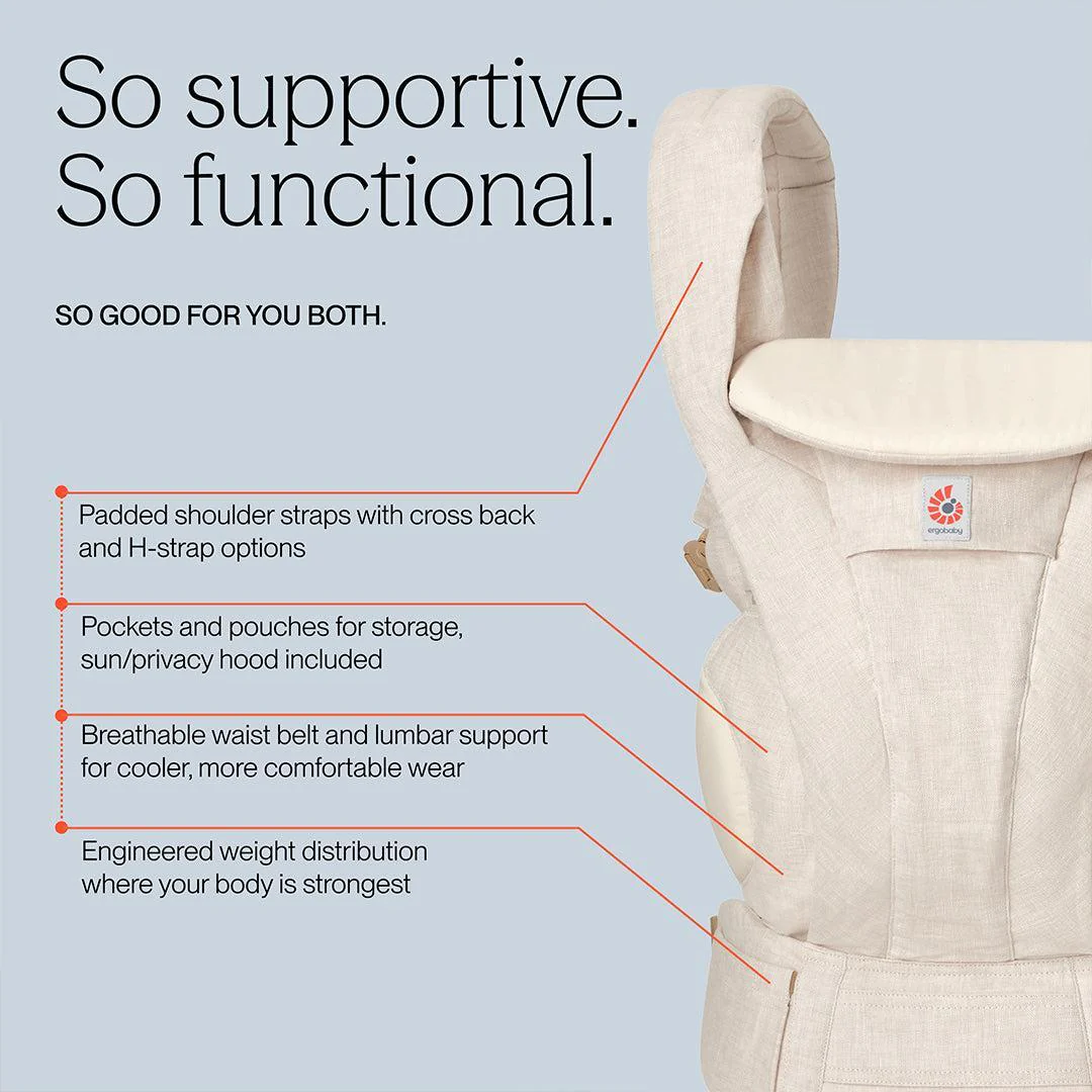 Ergobaby Omni Deluxe Carrier - Natural Linen - Image 4