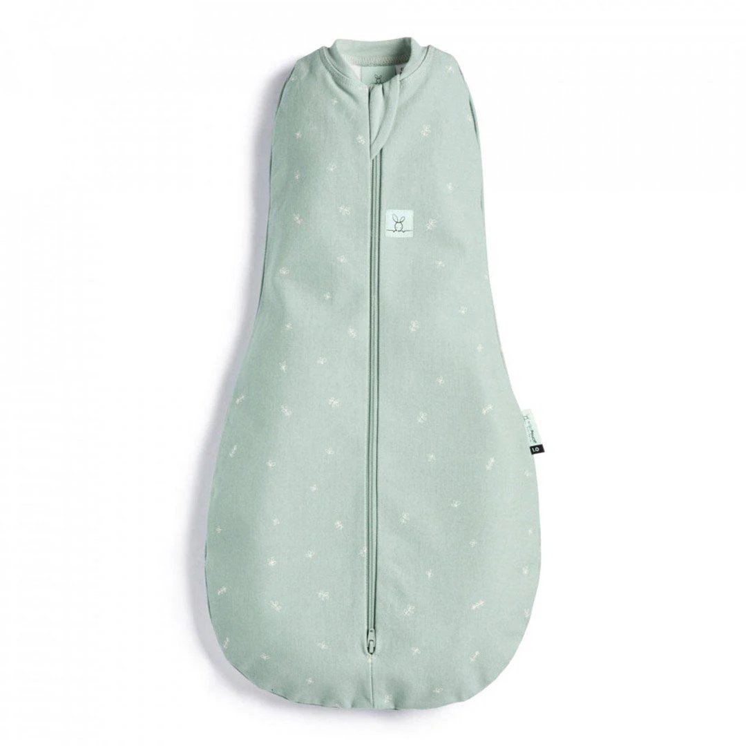 ergoPouch Organic All Year Cocoon Swaddle Sleeping Bag - Sage - 1.0 TOG
