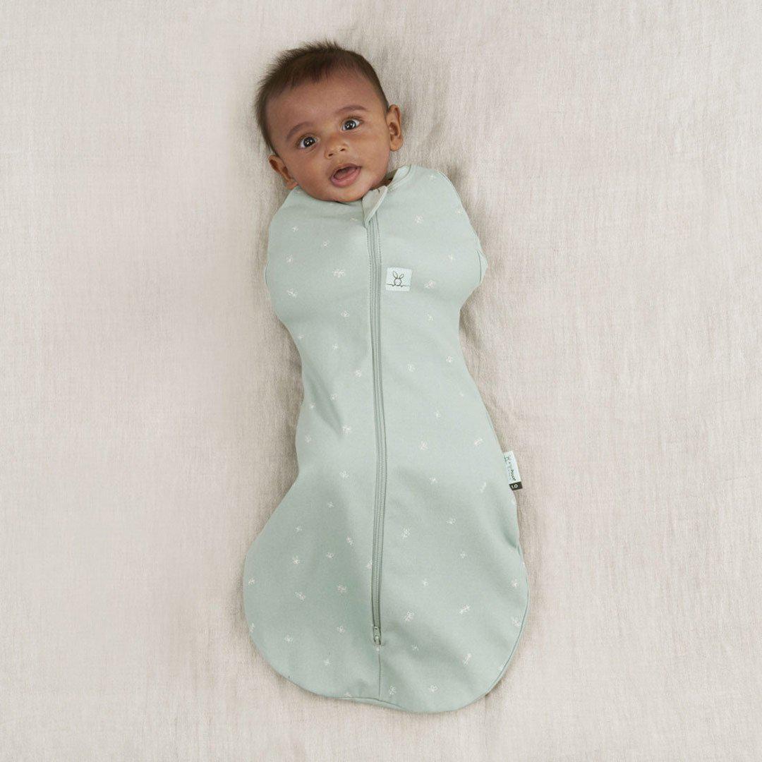ergoPouch Organic All Year Cocoon Swaddle Sleeping Bag - Sage - 1.0 TOG - Image 6