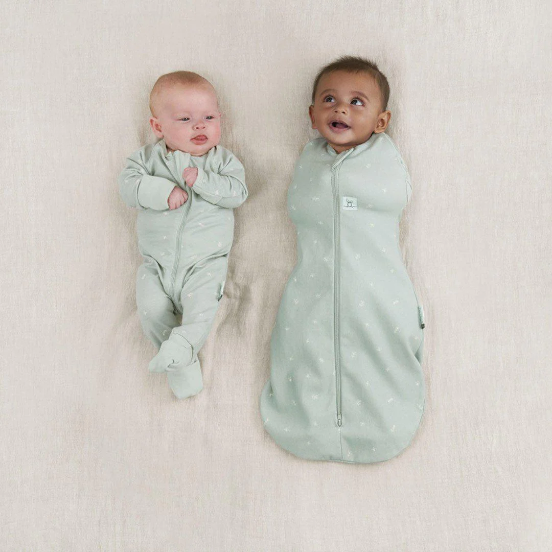 ergoPouch Organic All Year Cocoon Swaddle Sleeping Bag - Sage - 1.0 TOG - Image 7