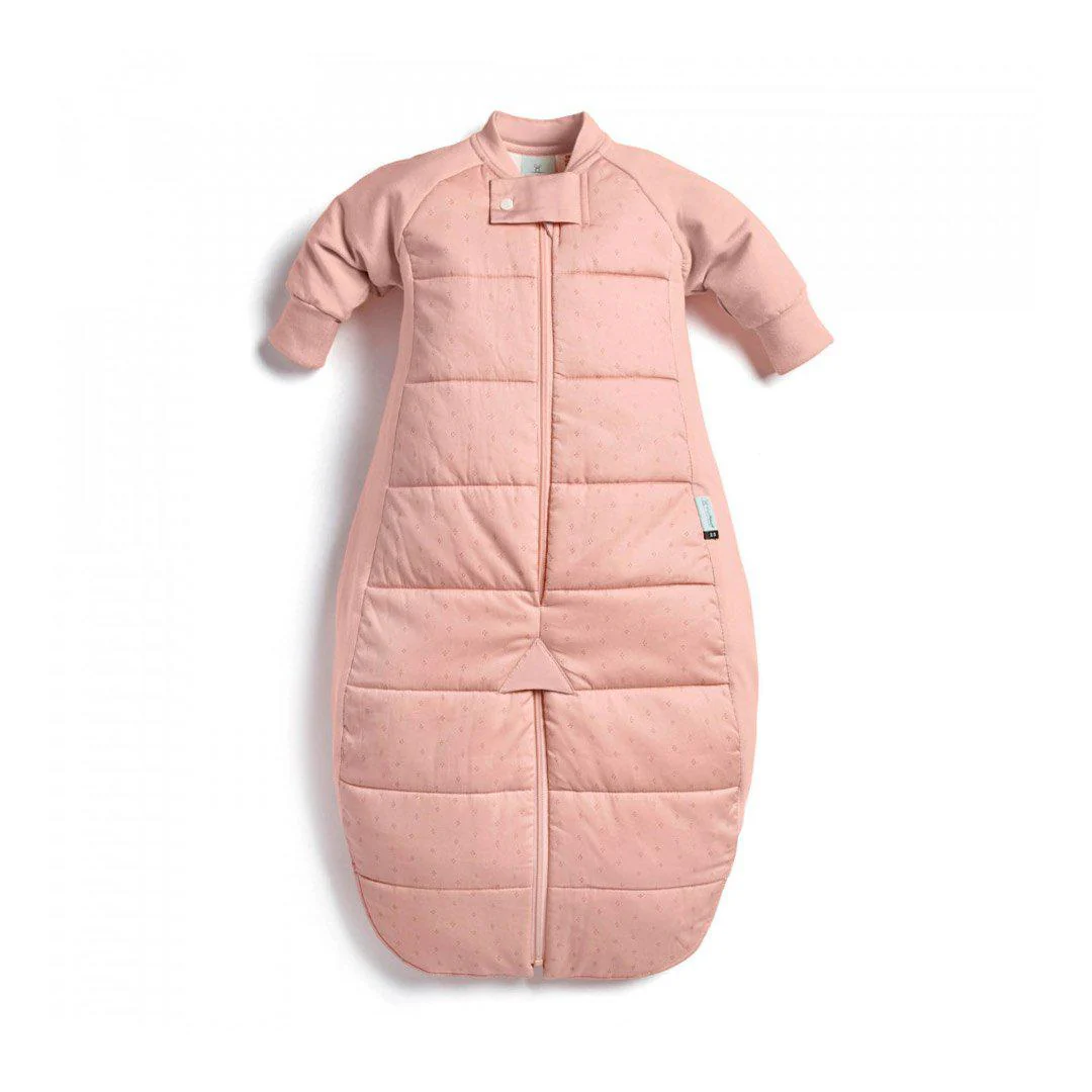 ergoPouch Organic Winter Long Sleeved 2 in 1 Sleeping Suit Bag - Pink Berries - 2.5 TOG - Image 3