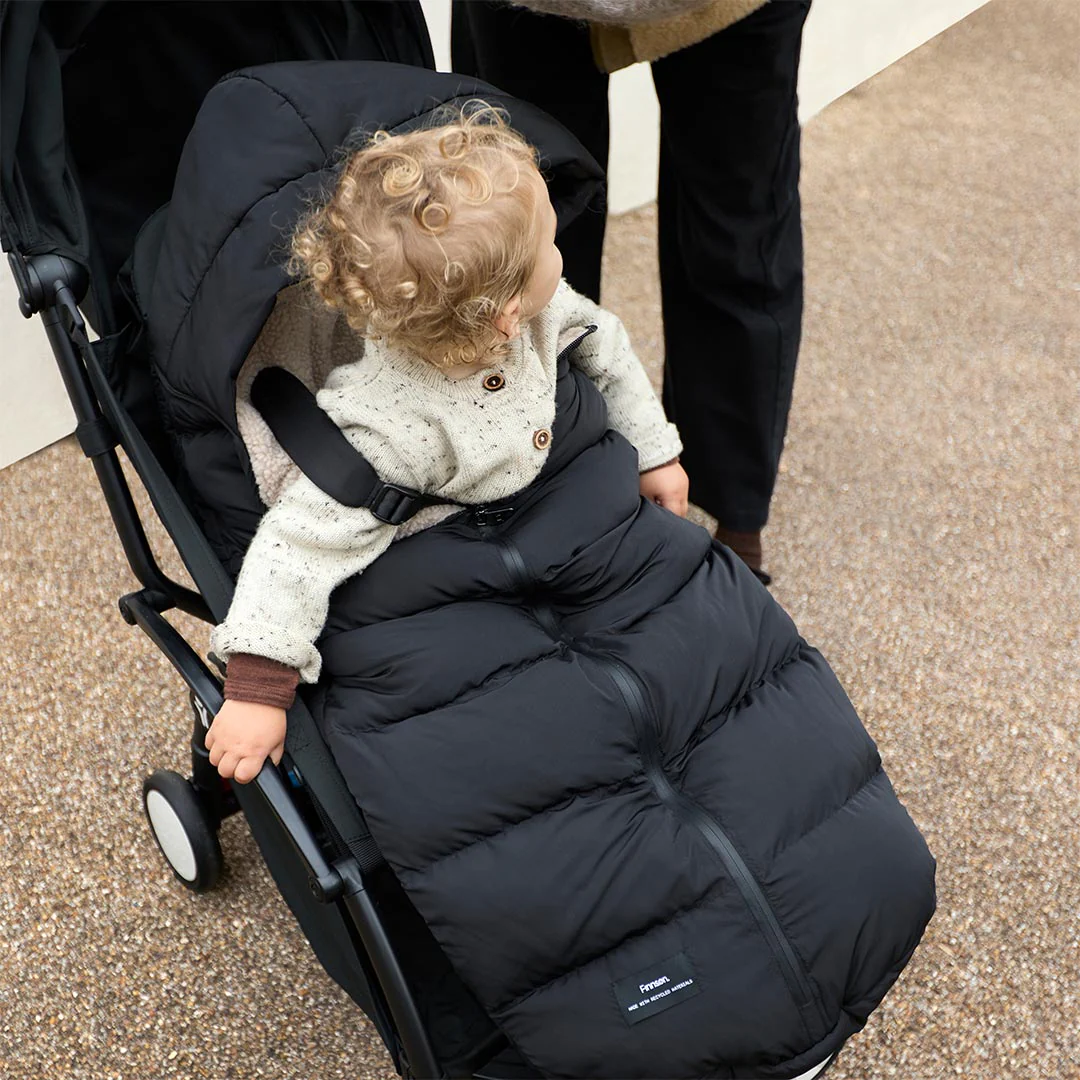 Finnson Alma Eco Universal Pram Footmuff  - Black - Image 5