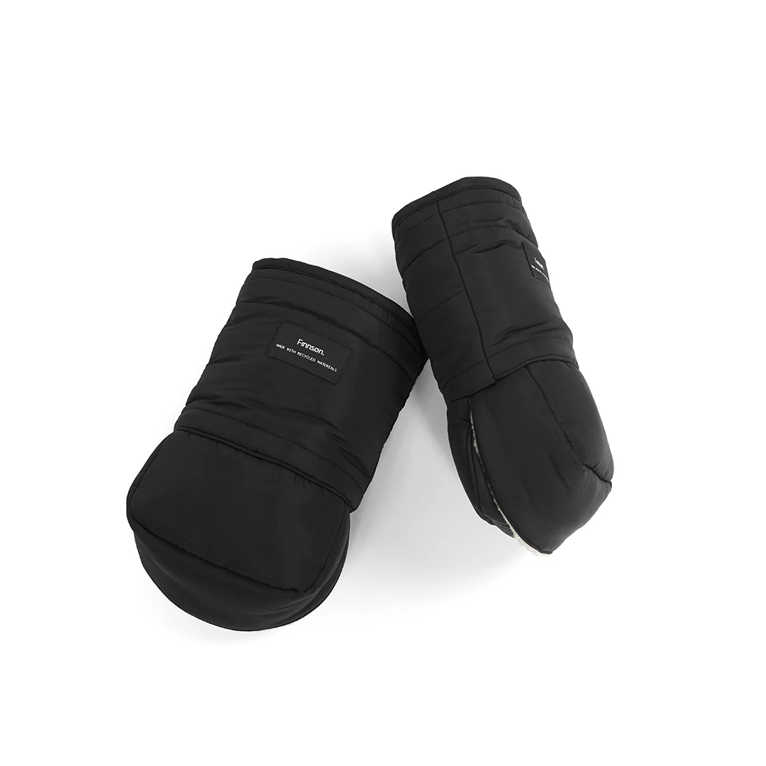 Finnson Astrid Eco Universal Stroller Mittens - Black - Image 9