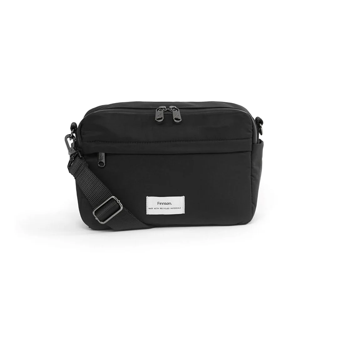 Finnson Frida Eco Stroller Organiser With Stroller Clips - Black - Image 6