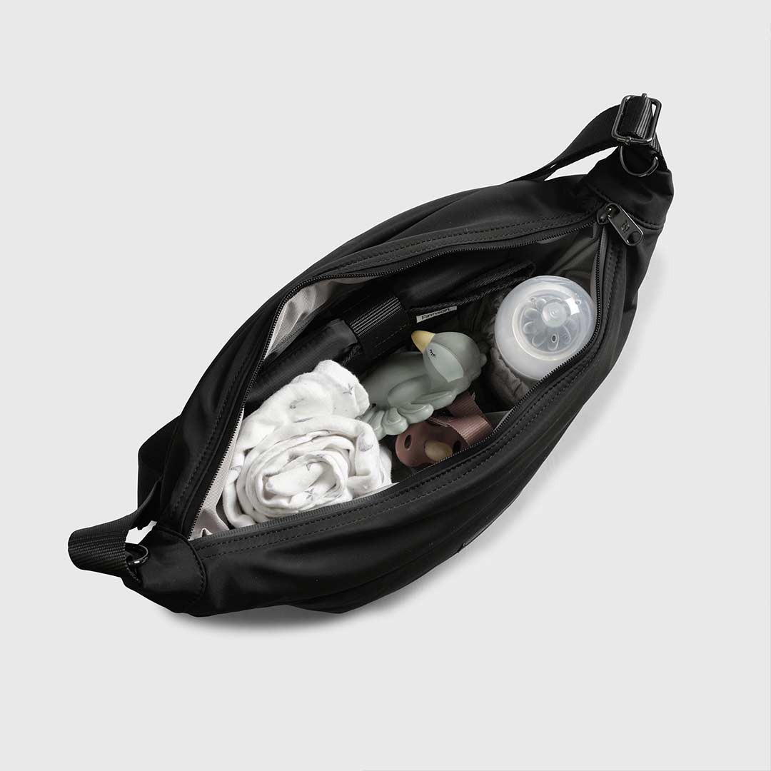 Finnson OSMA Eco Stroller Organiser with Stroller Clips  - Black - Image 5