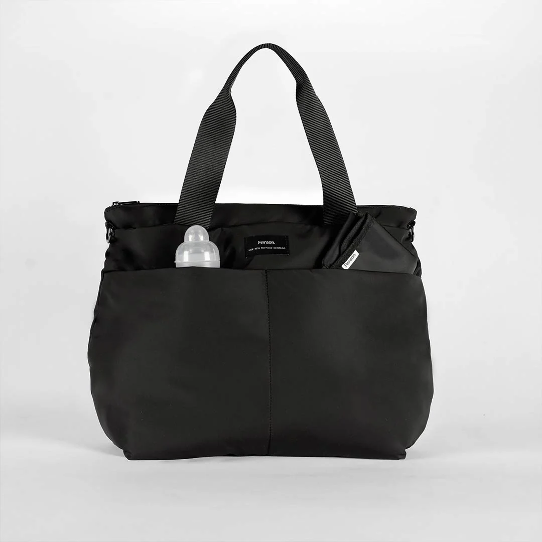 Finnson Sigrid Eco Changing Tote Bag - Black - Image 8