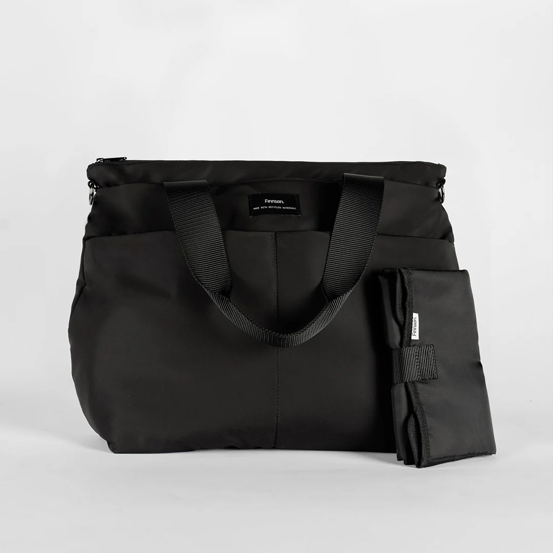 Finnson Sigrid Eco Changing Tote Bag - Black - Image 9