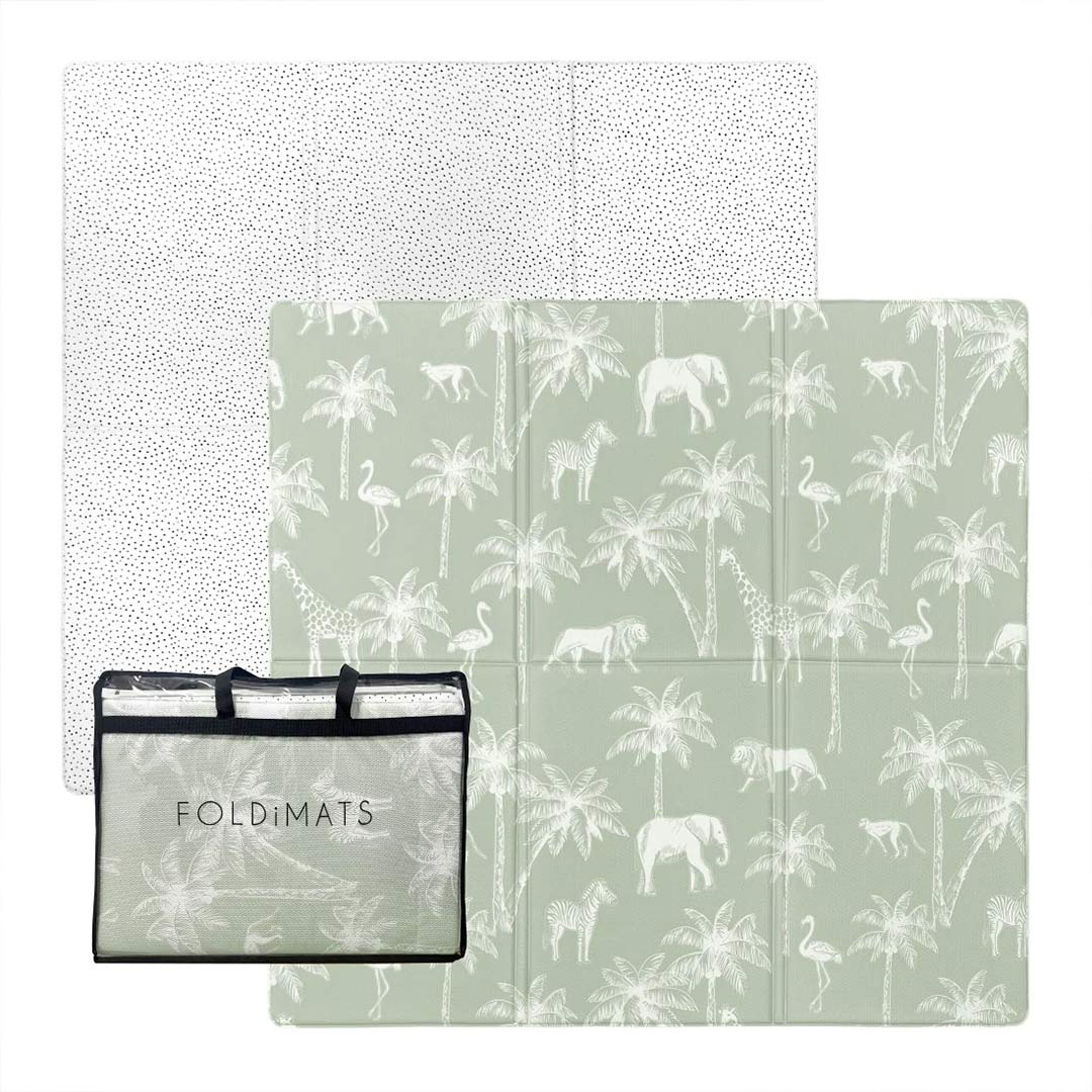 FOLDiMATS Playmat 130x130cm - Safari Dotty