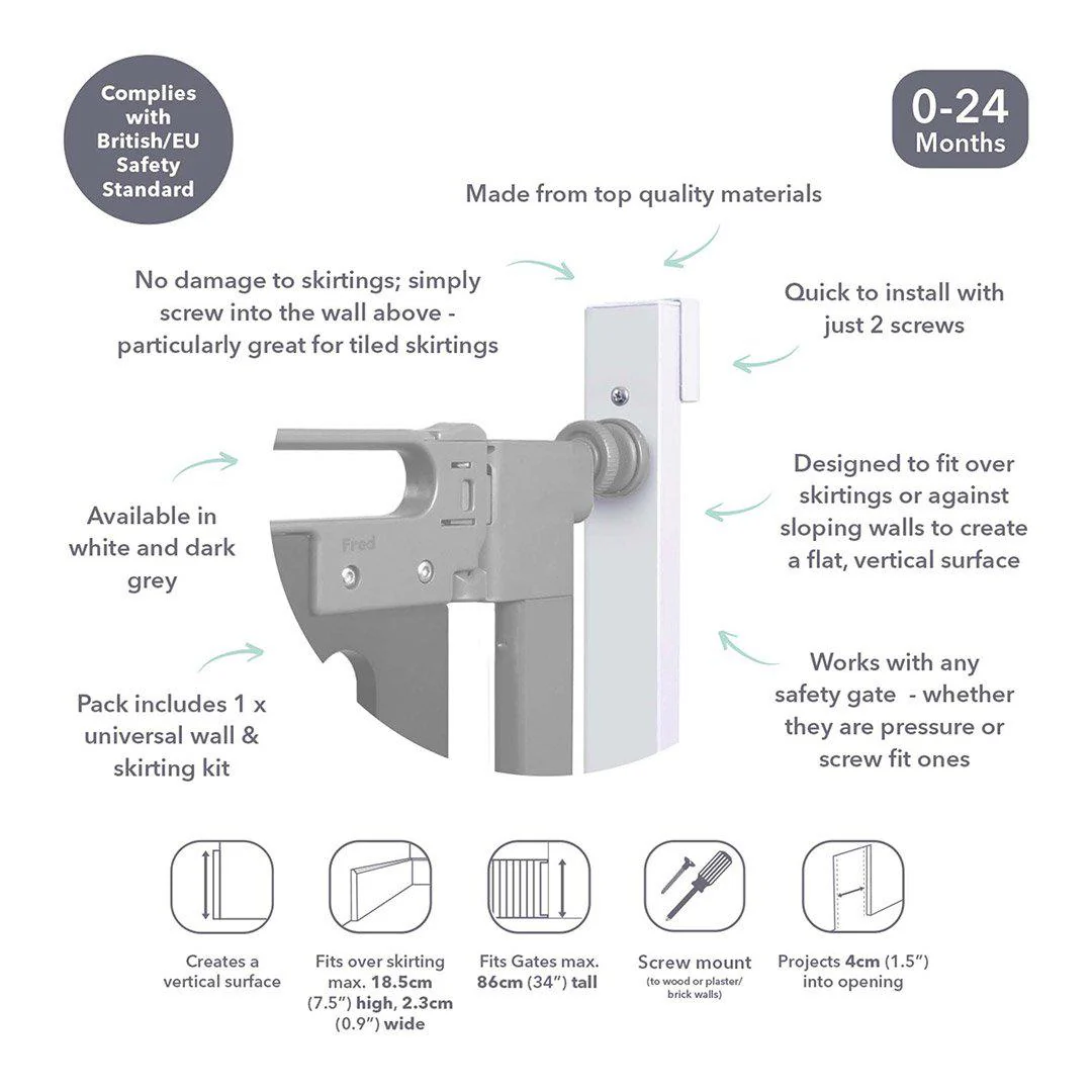 Fred Universal Wall + Skirting Kit - Pure White - Image 4