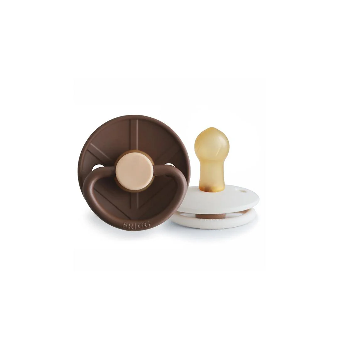 FRIGG Little Viking Silicone Pacifier - 2 Pack - Cocoa/Cream - Image 8