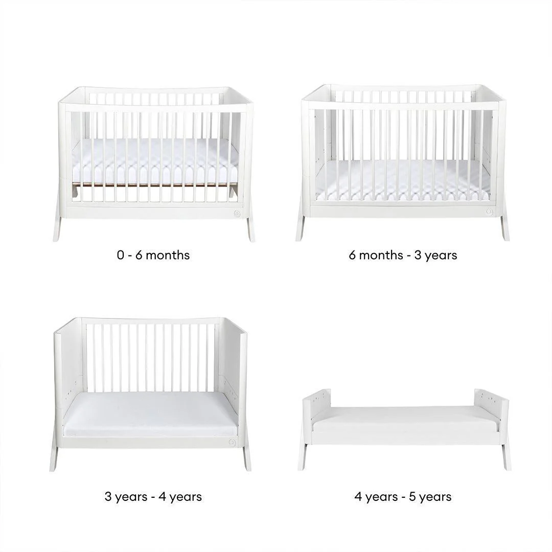 Gaia Baby Hera 'Studio Edit" Two Piece Set (Cot & Dresser) - White - Image 6
