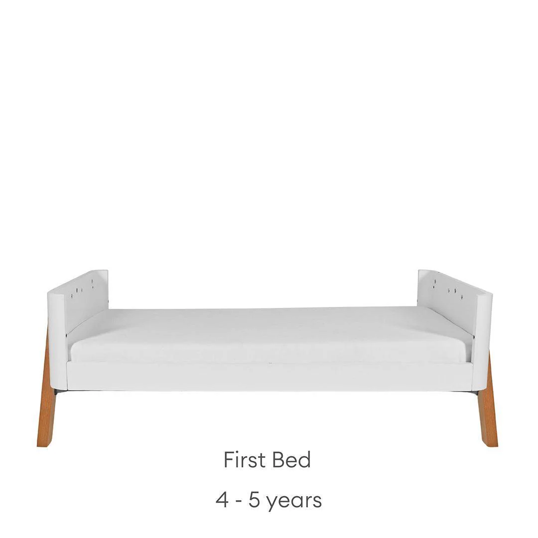 Gaia Baby Hera 'Studio Edit" Two Piece Set (Cot & Dresser) - White / Oak - Image 9