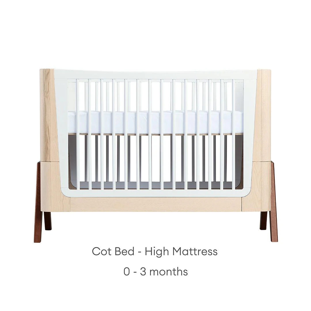 Gaia Hera Complete Sleep Cot Bed - Natural + Walnut - Image 7