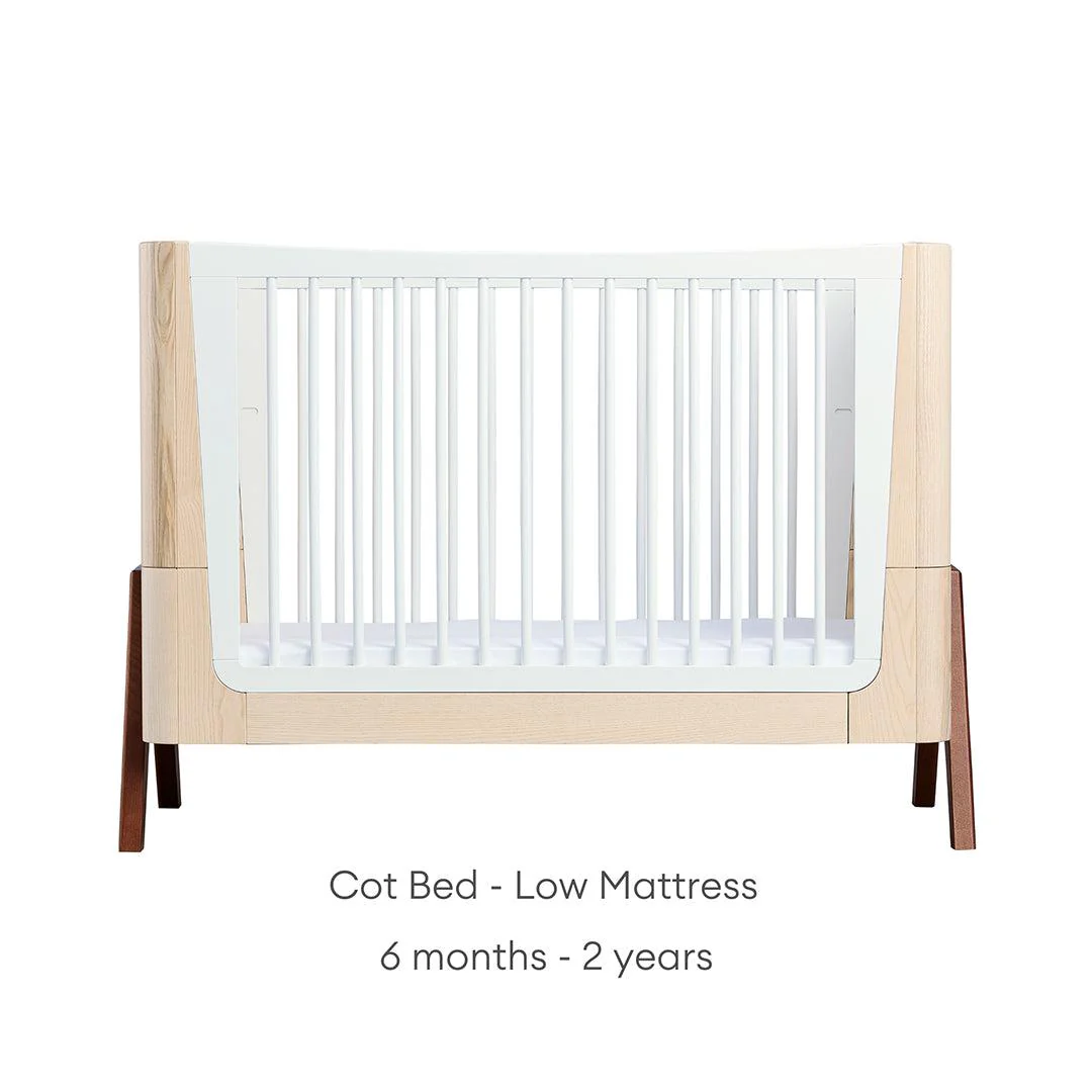 Gaia Hera Complete Sleep Cot Bed - Natural + Walnut - Image 9