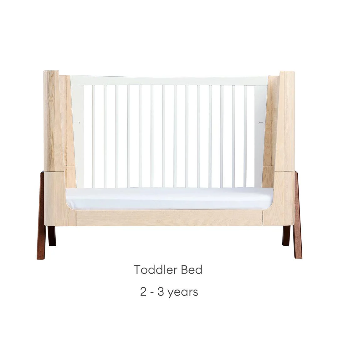 Gaia Hera Complete Sleep Cot Bed - Natural + Walnut - Image 10